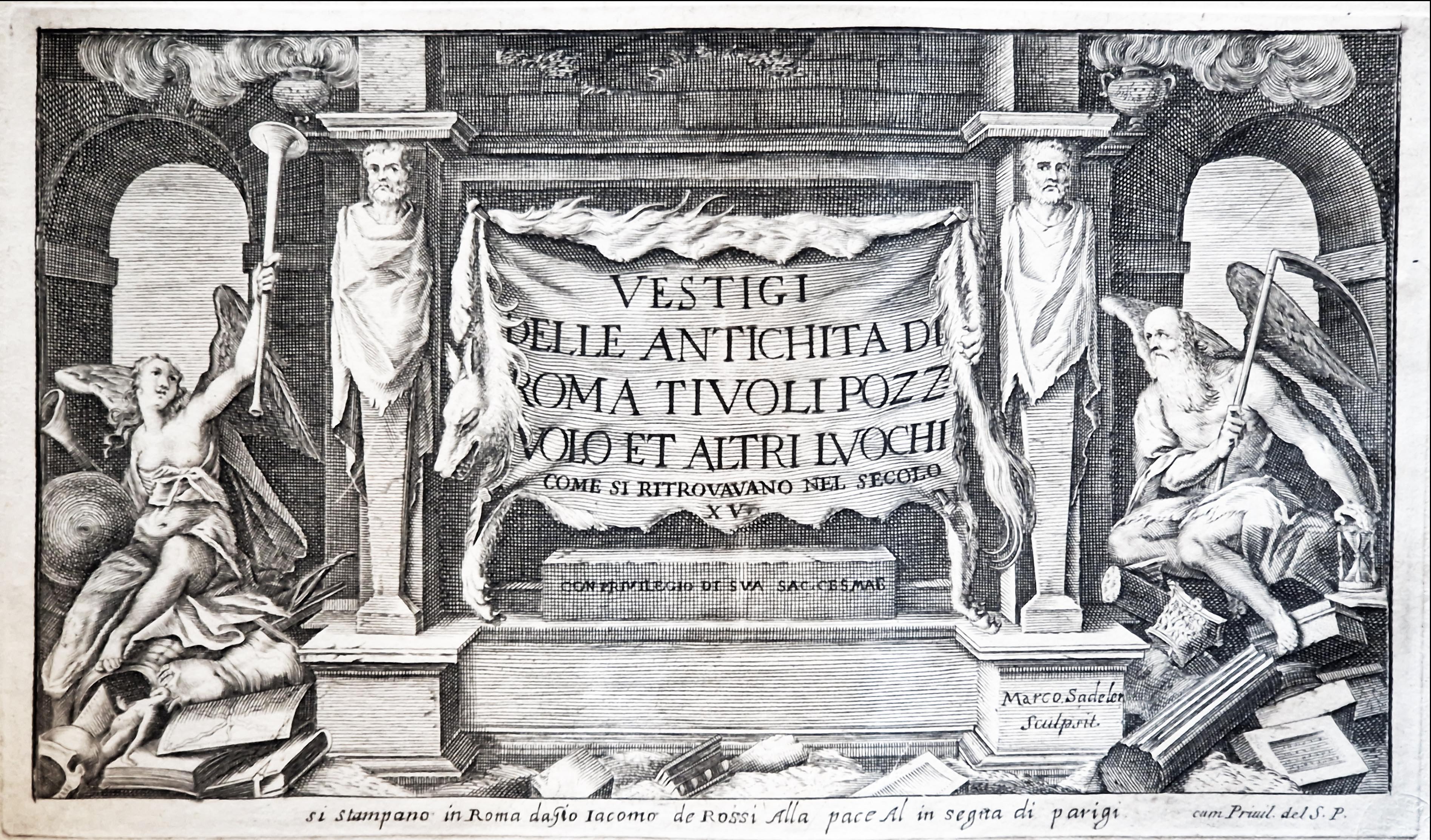 Vestigi delle antichita di Roma Tivoli Pozzuolo et altri luochi …