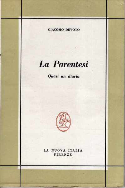 La parentesi. Quasi un diario