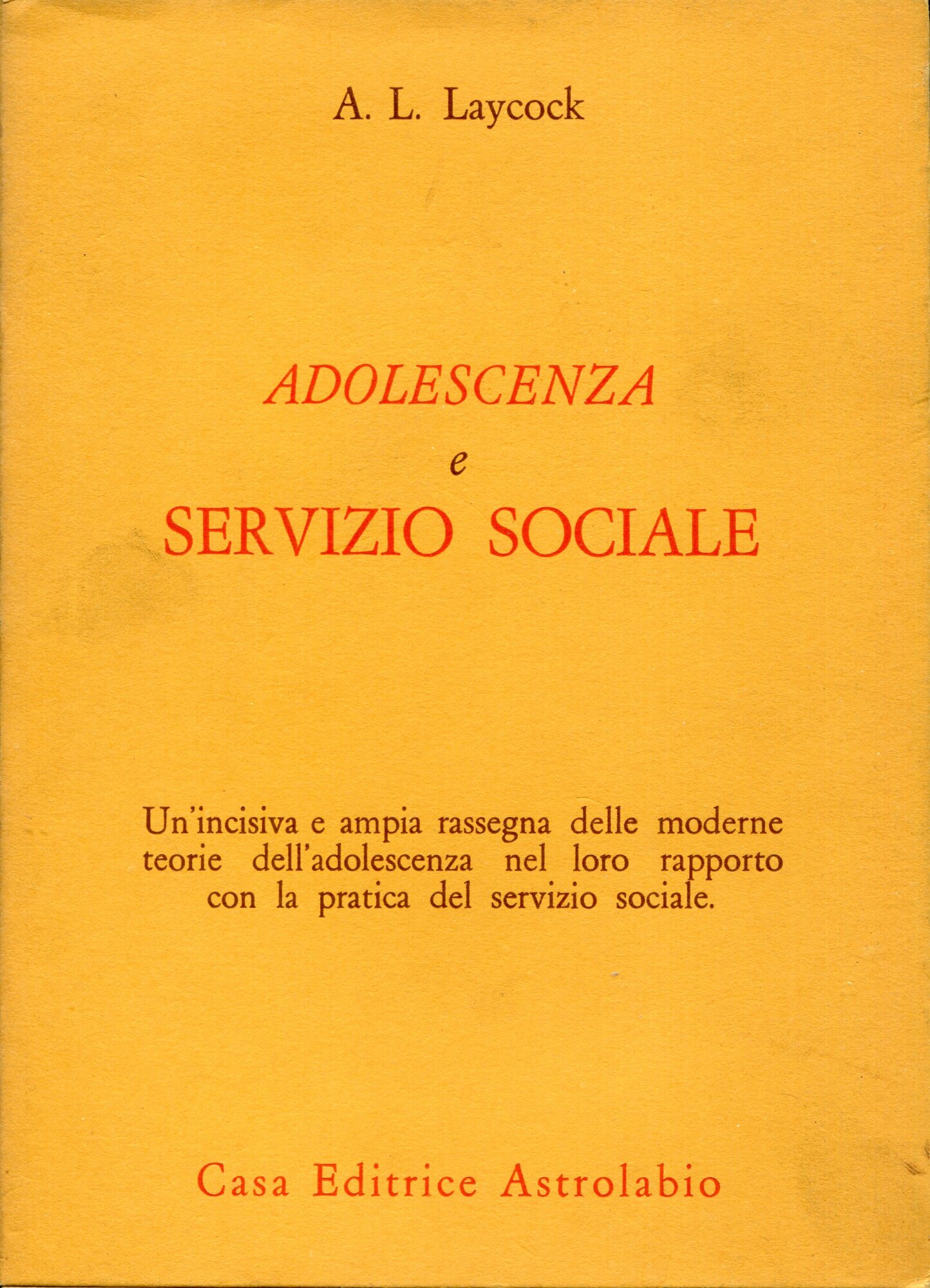 Adolescenza e servizio sociale