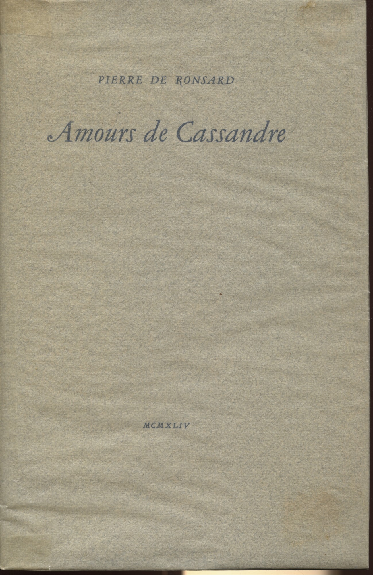 Amours de Cassandre