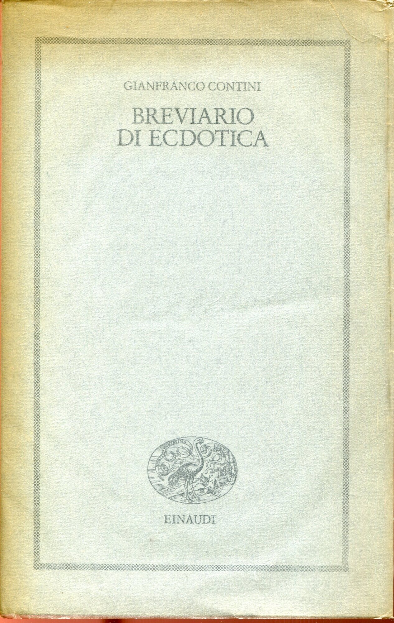 Breviario di ecdotica