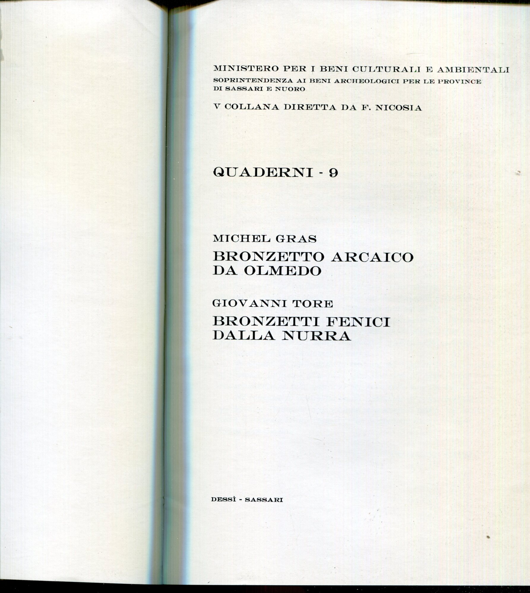 Bronzetto arcaico da Olmedo / Michel Gras . Bronzetti fenici …