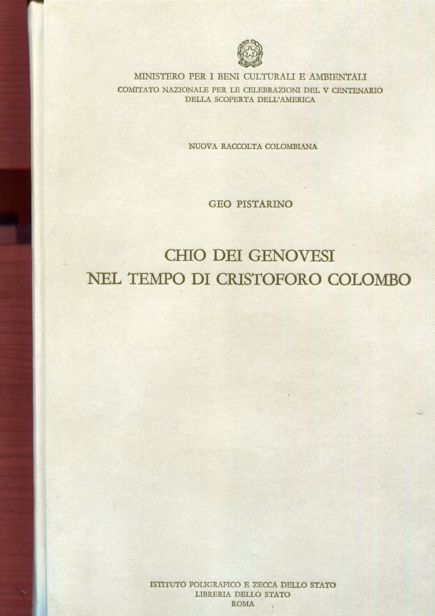 Chio dei genovesi nel tempo di Cristoforo Colombo. Vol.XII.