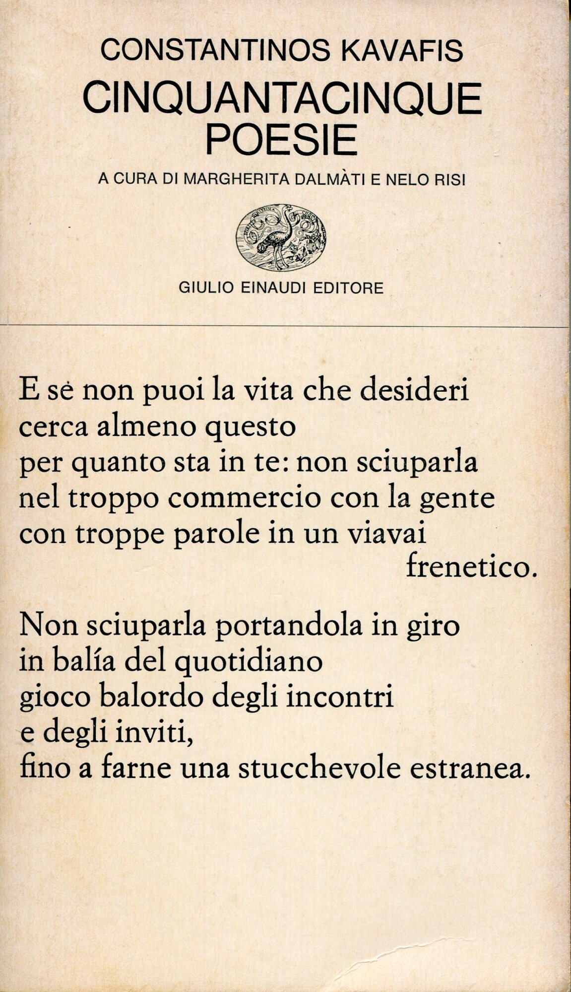 Cinquantacinque poesie. Testo originale a fronte