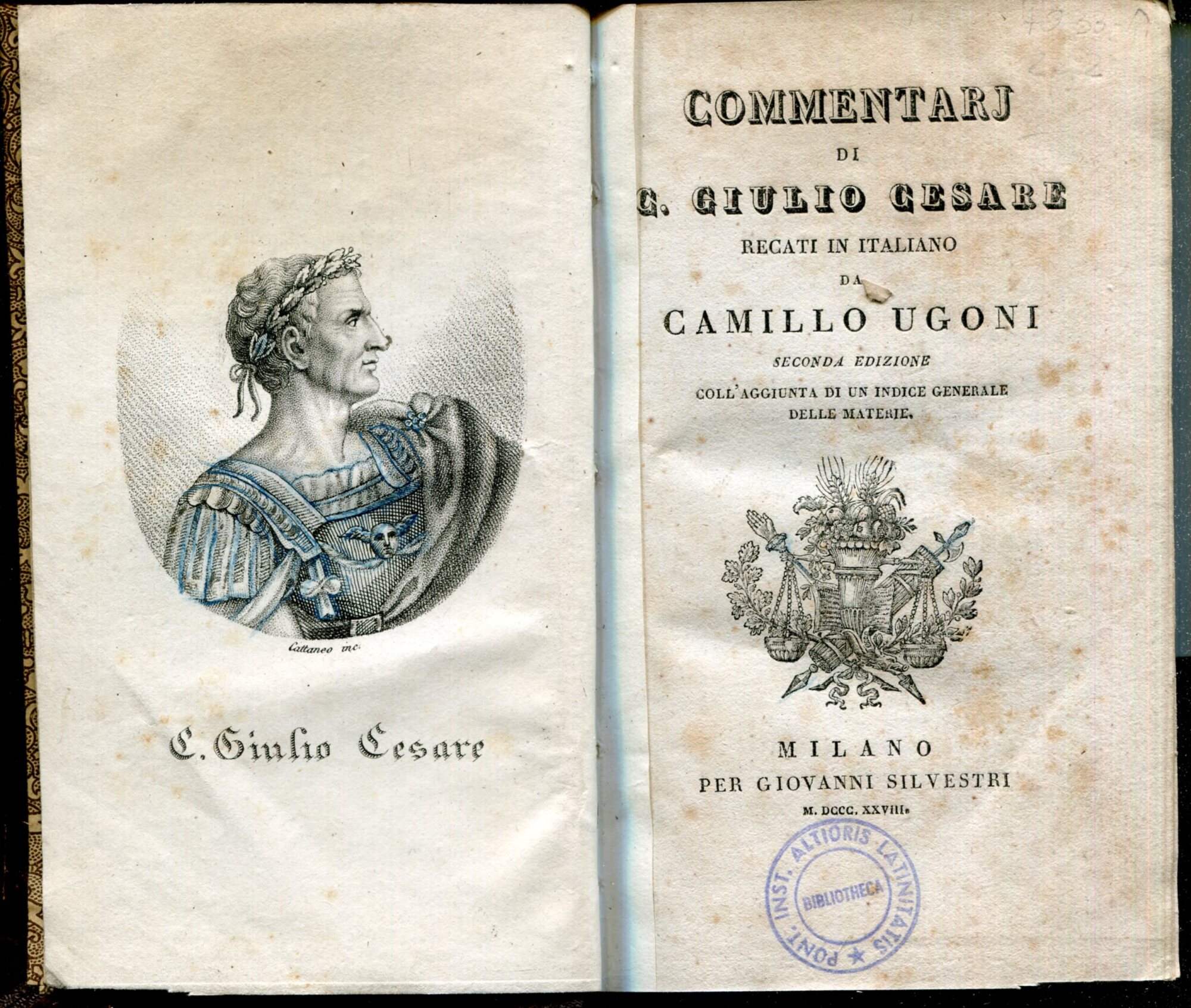 Commentarj di C. Giulio Cesare recati in italiano da Camillo …