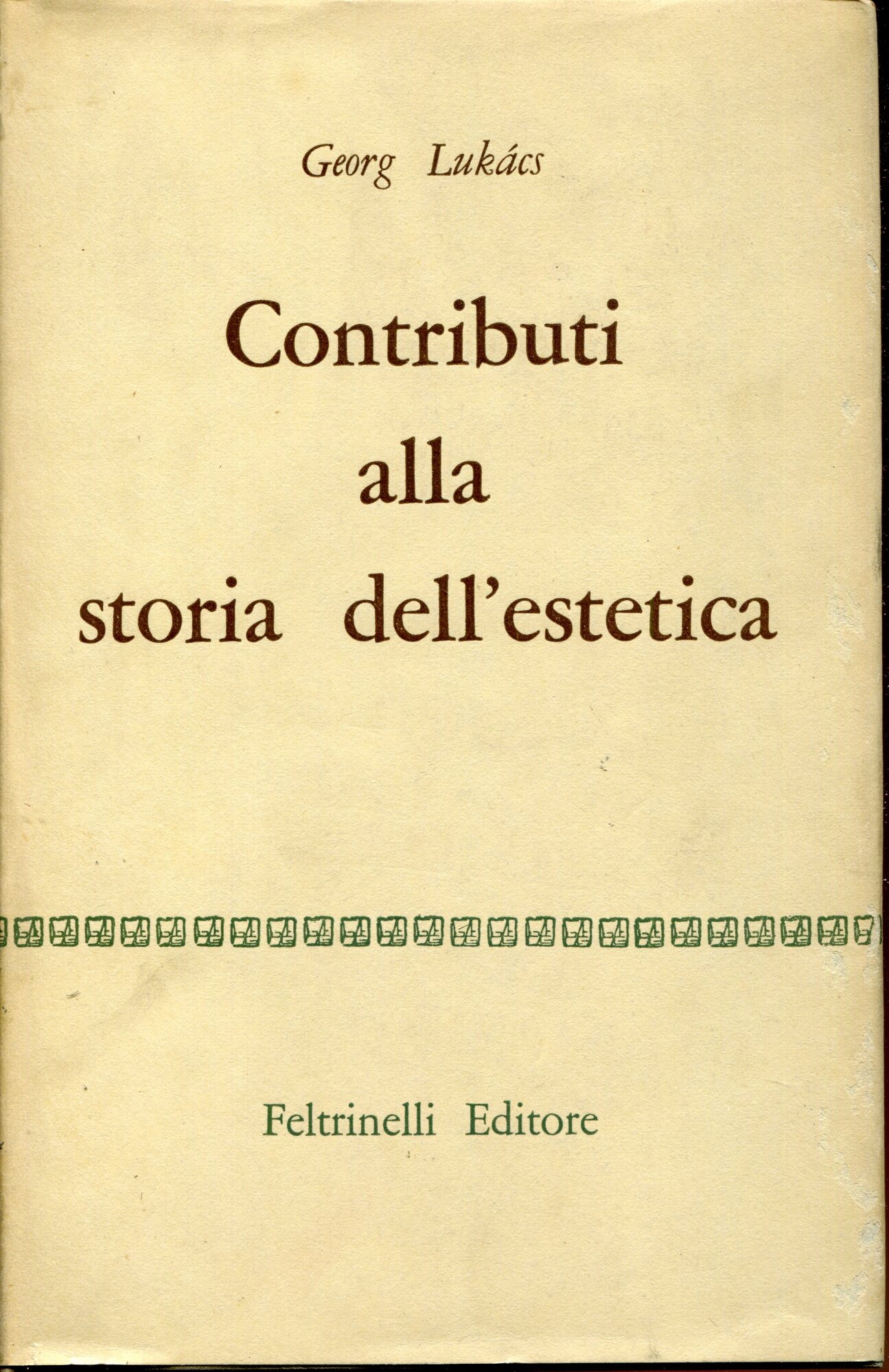 Contributi alla storia dell'estetica