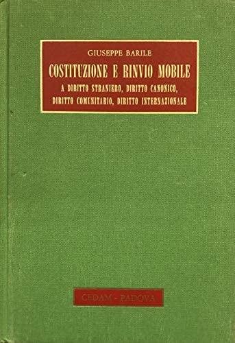 Costituzione e rinvio mobile a diritto straniero, diritto canonico, diritto …