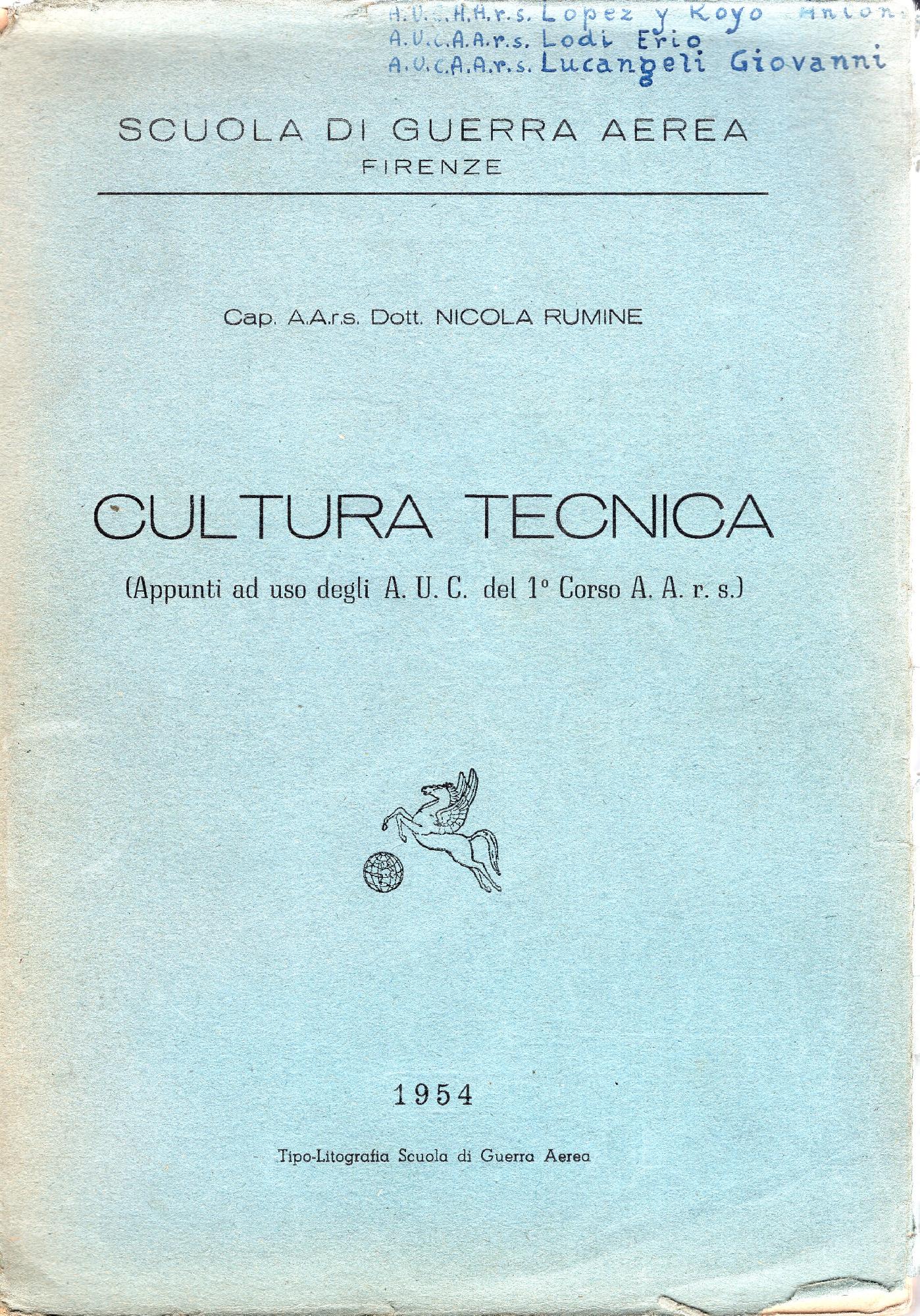 Cultura tecnica (appunti ad uso degli A.U:C. del 1 Corso …
