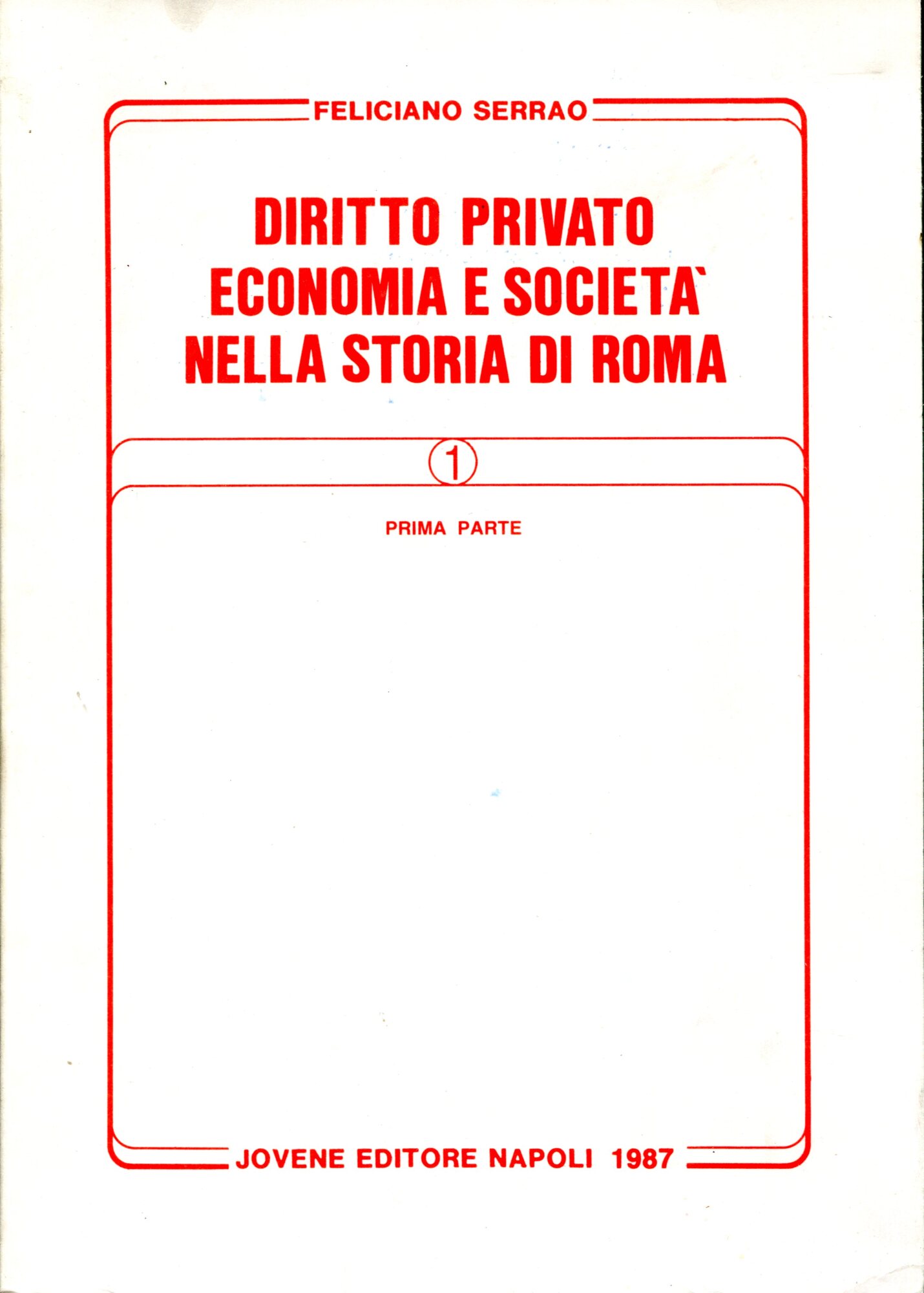 Diritto privato, economia e società nella storia di Roma. Prima …