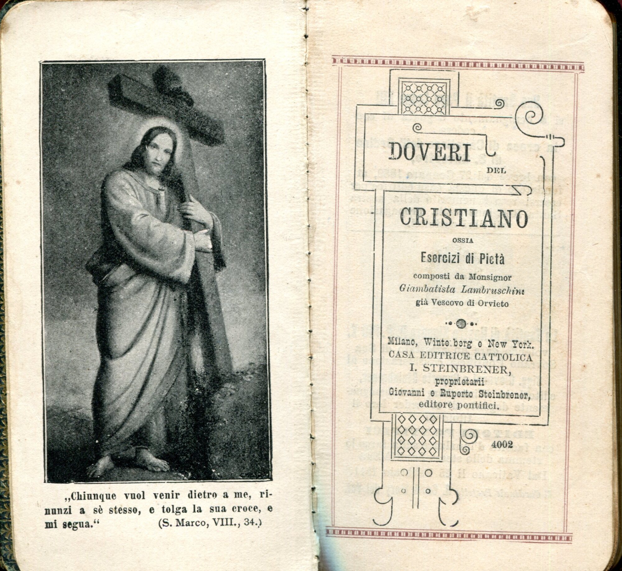 Doveri del cristiano, ossia Esercizi di pietà