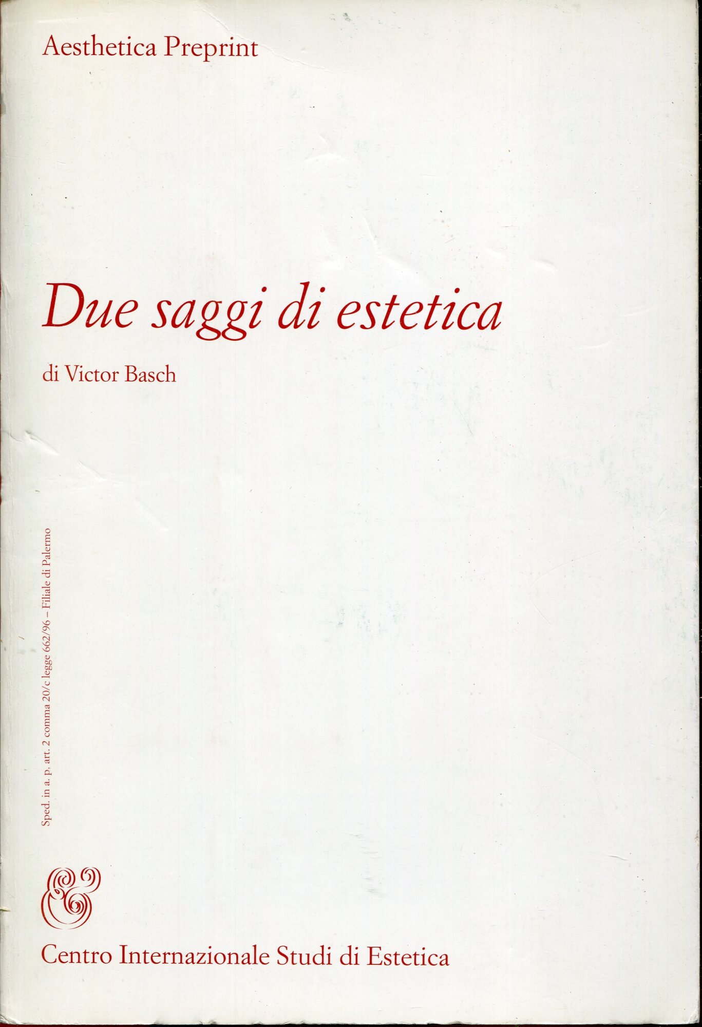 Due saggi di estetica