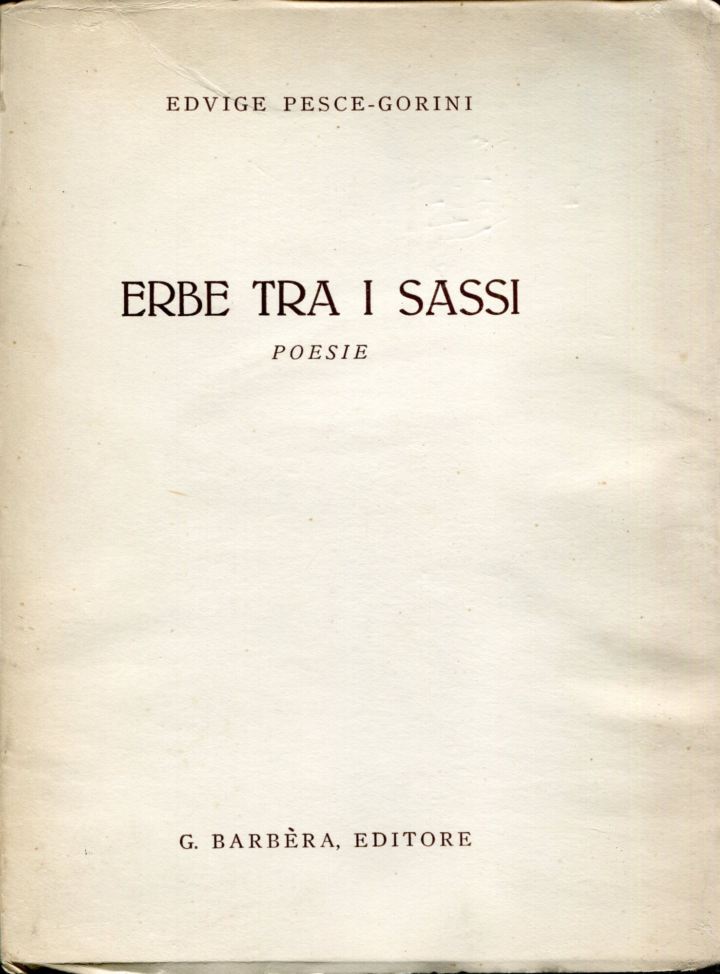 Erbe tra i sassi : poesie