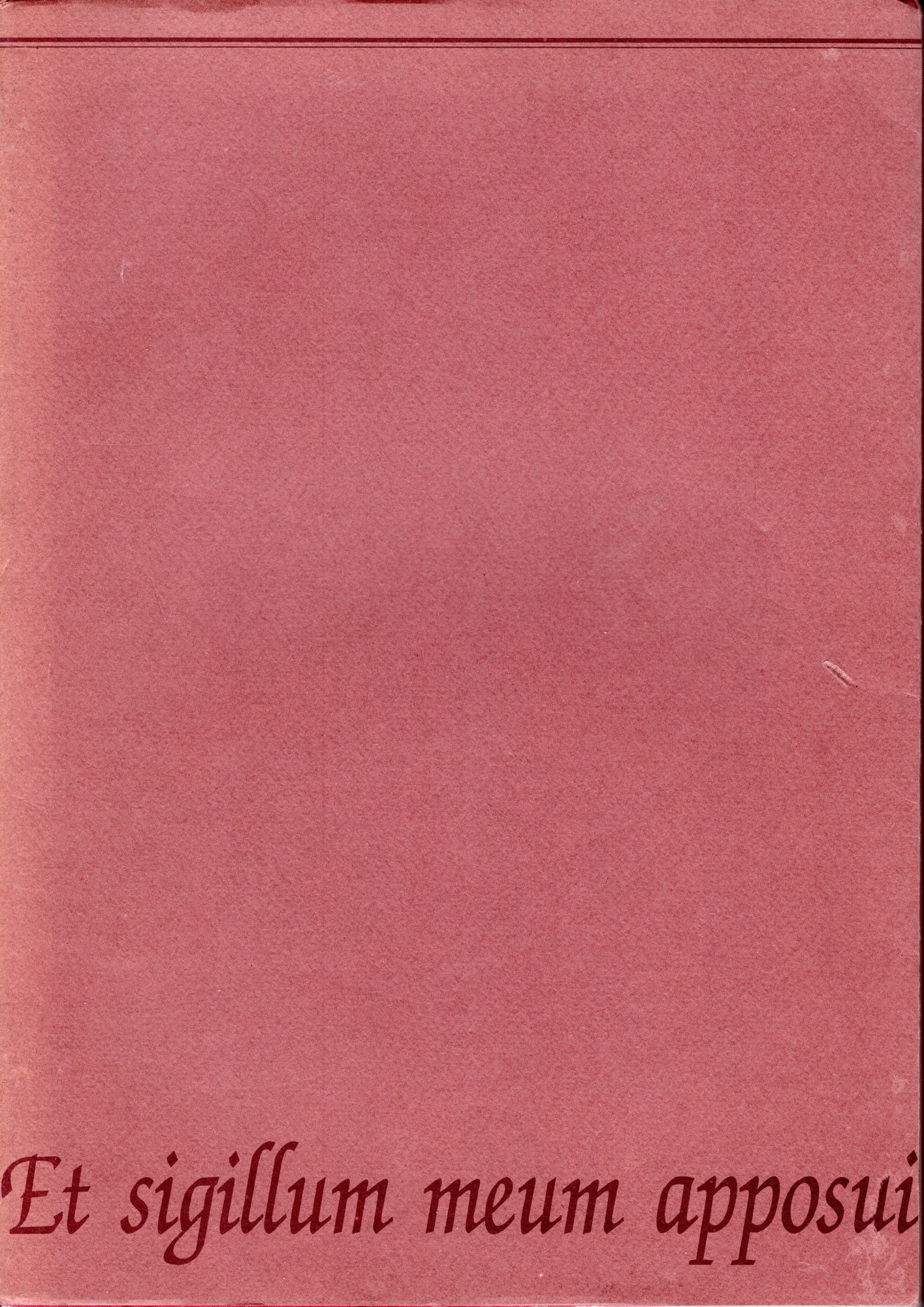 Et sigillum meum apposui : il sigillo nella diplomatica e …