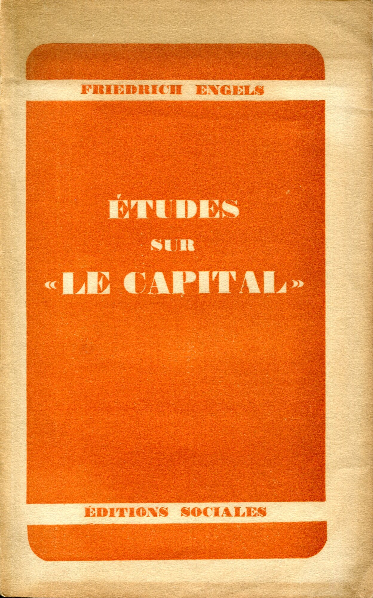 Etudes sur le capital suivies de deux études de Franz …