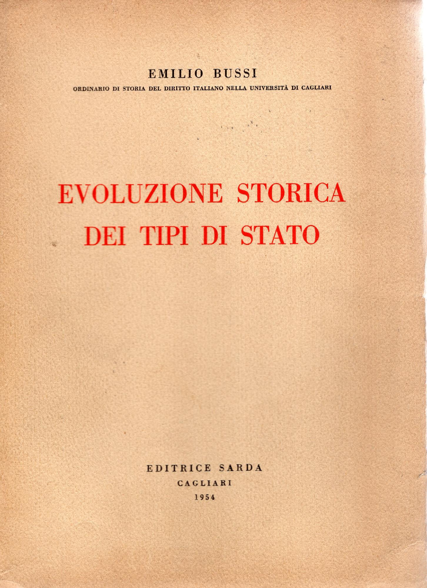 Evoluzione storica dei tipi di Stato