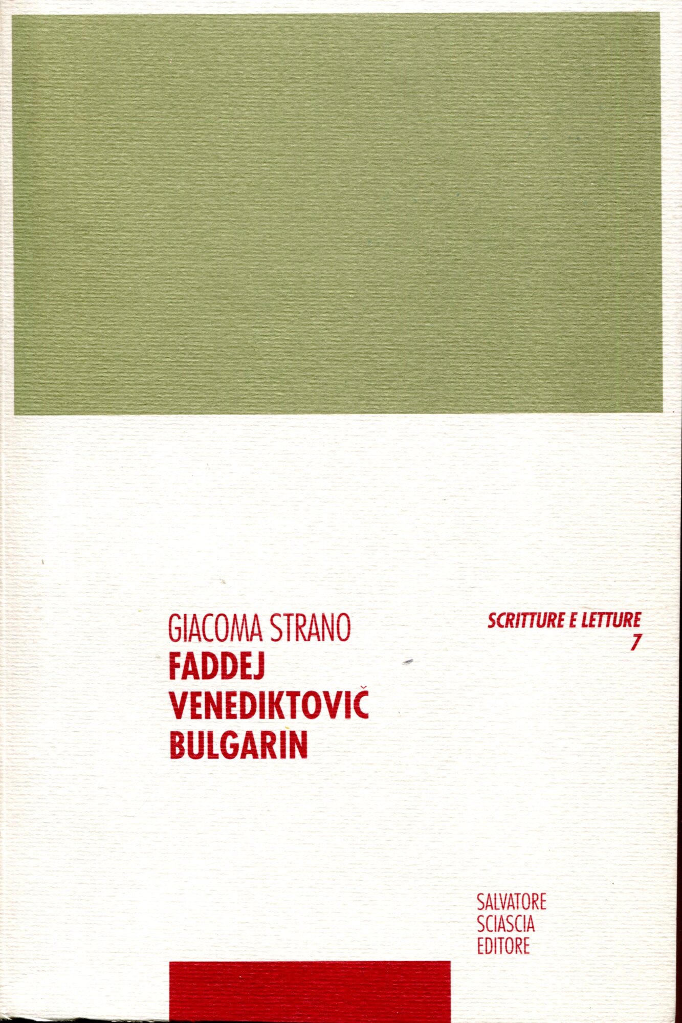 Faddej Venediktovic Bulgarin : polemica letteraria e parodia in Russia …