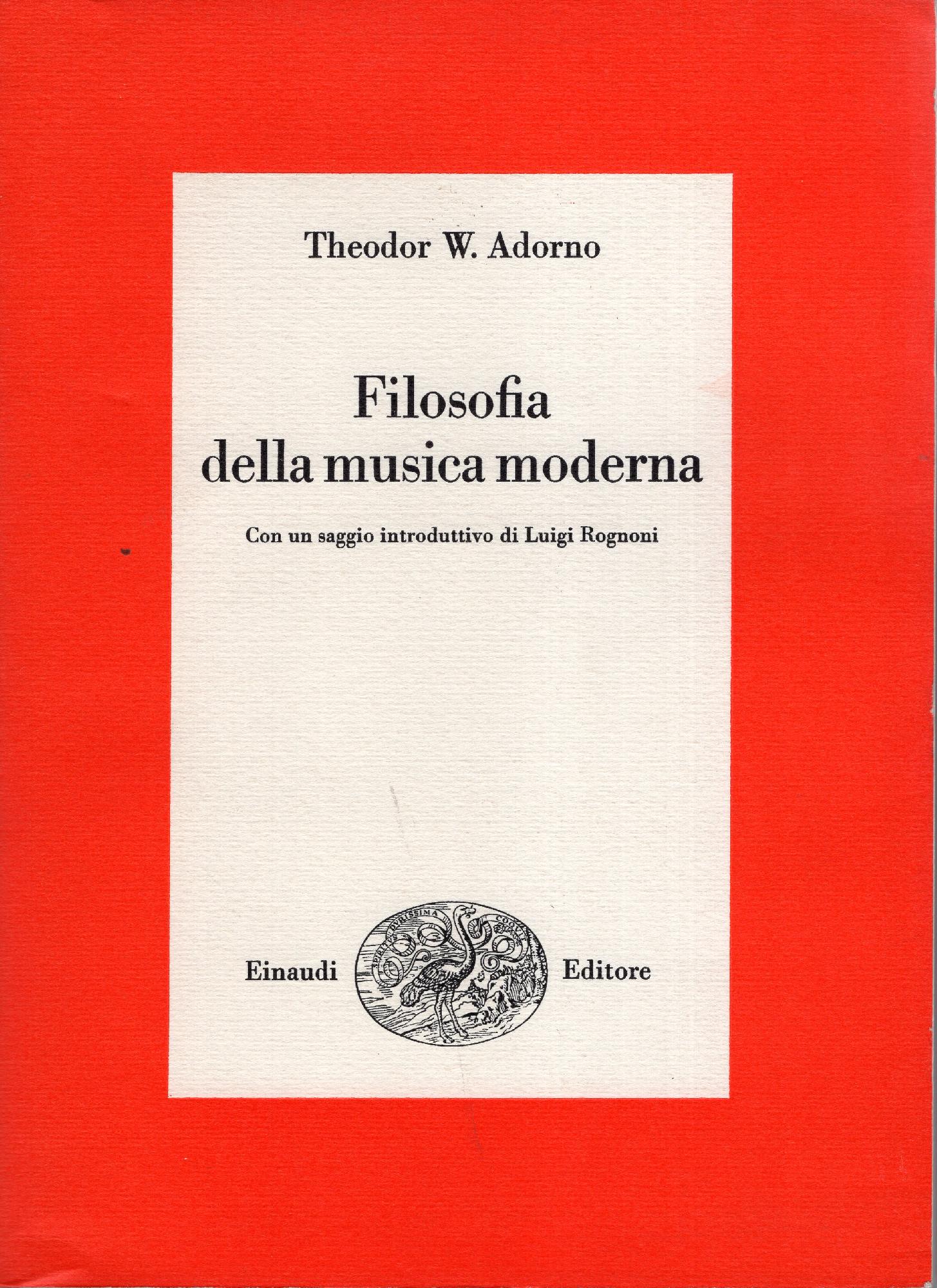 Filosofia della musica moderna