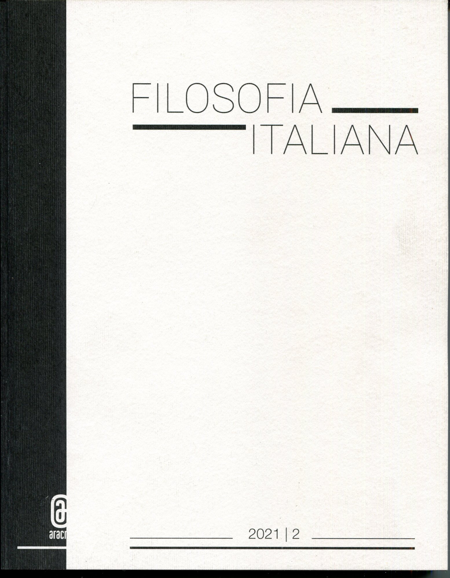 Filosofia italiana (2021) (Vol. 2)