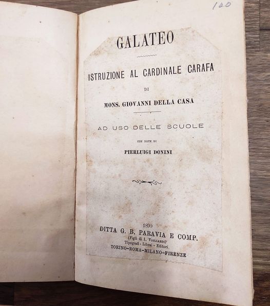 Galateo ; Istruzione al cardinale Carafa : ad uso delle …