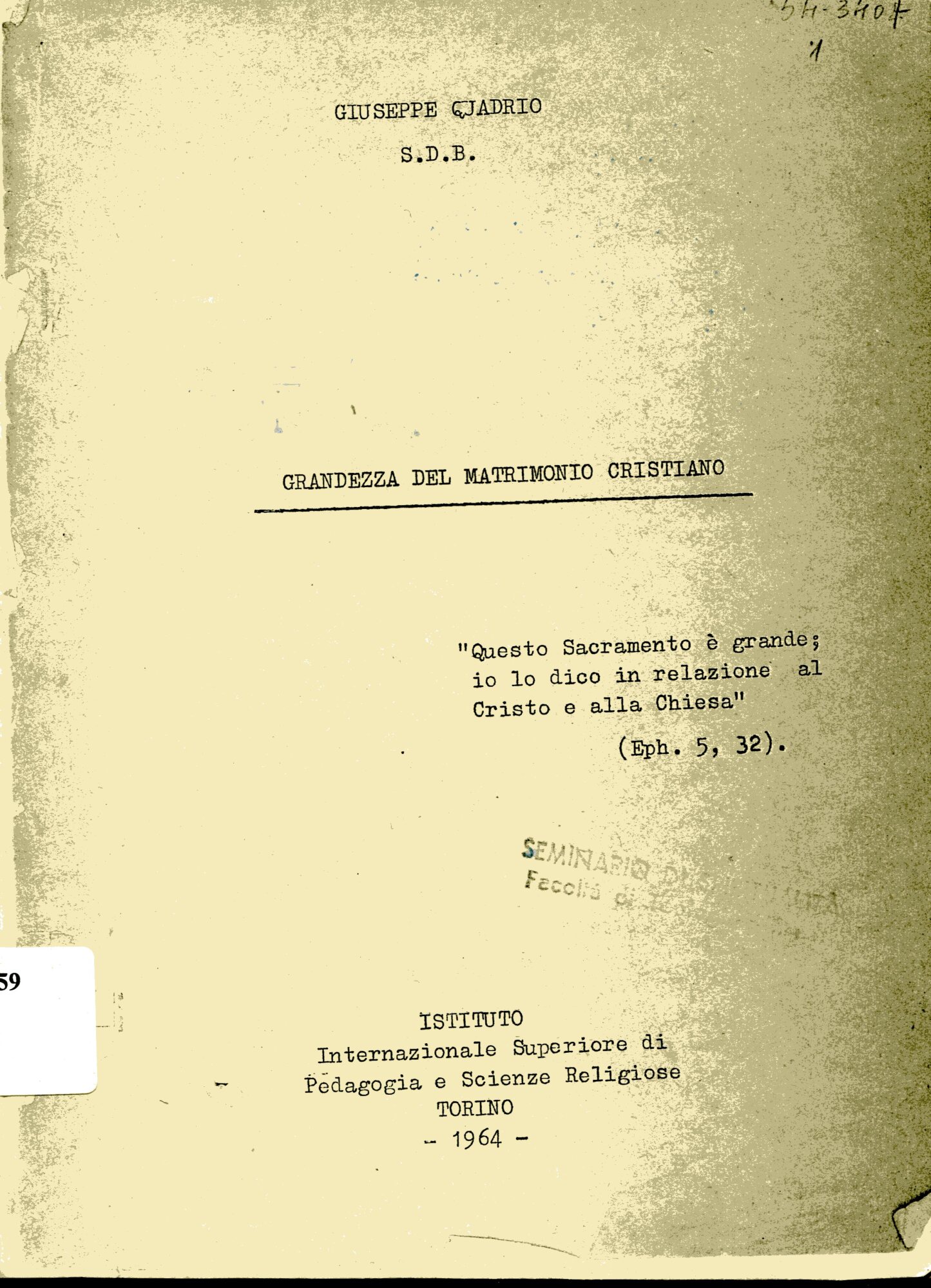 Grandezza del matrimonio cristiano