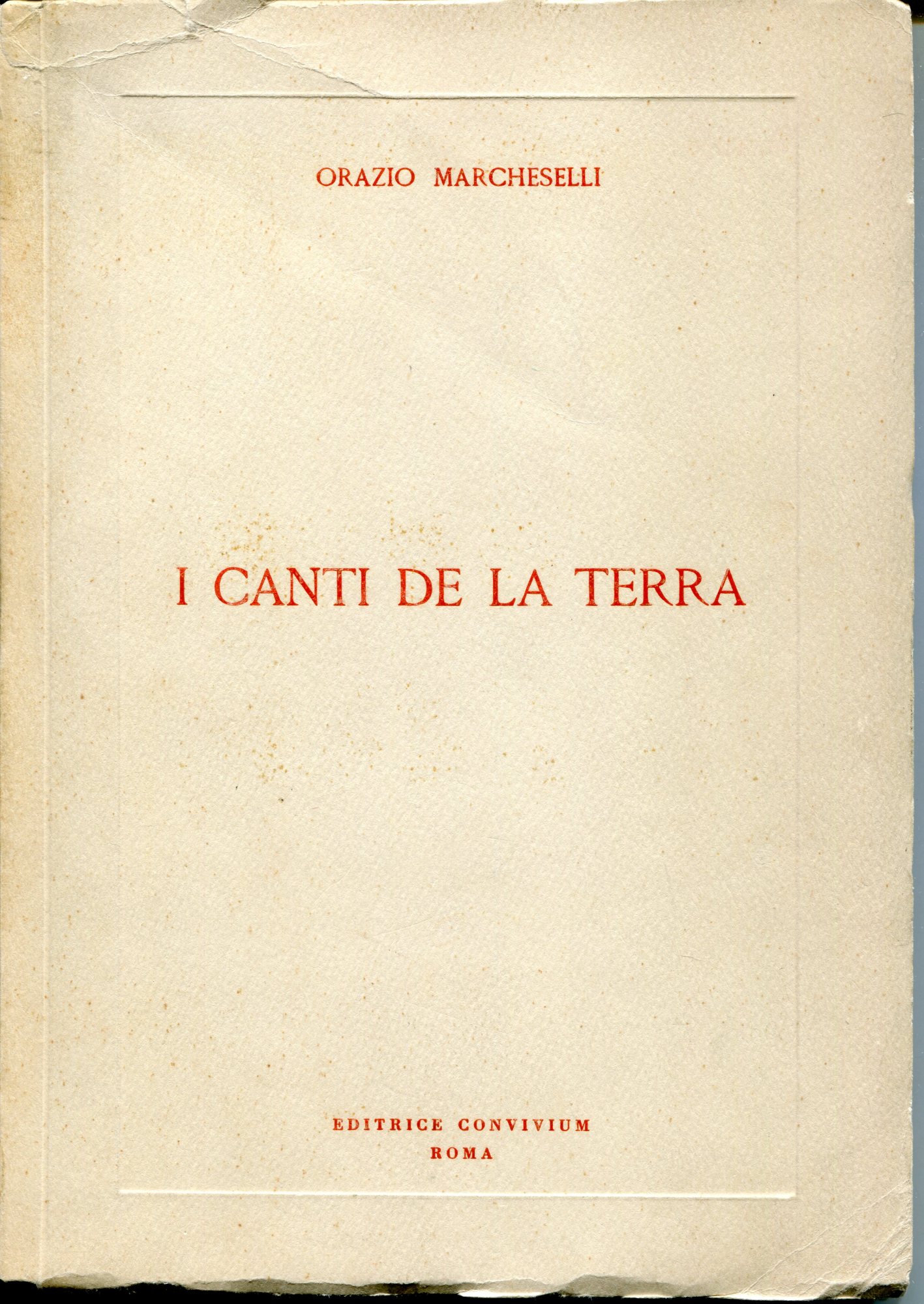 I canti della terra : versi