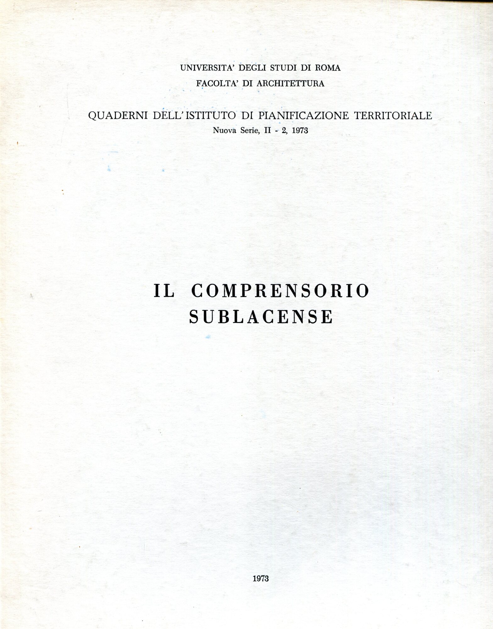 Il comprensorio sublacense