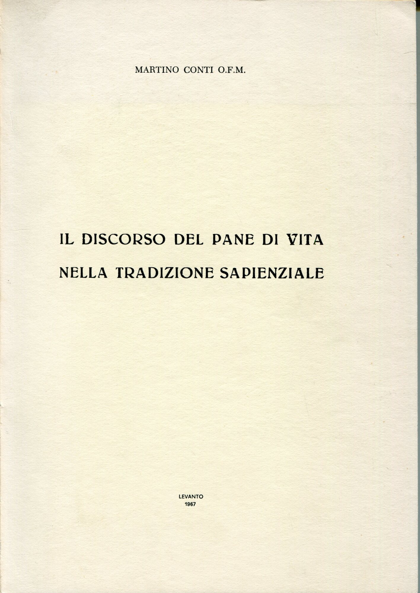 Il discorso del pane di vita nella tradizione sapienziale