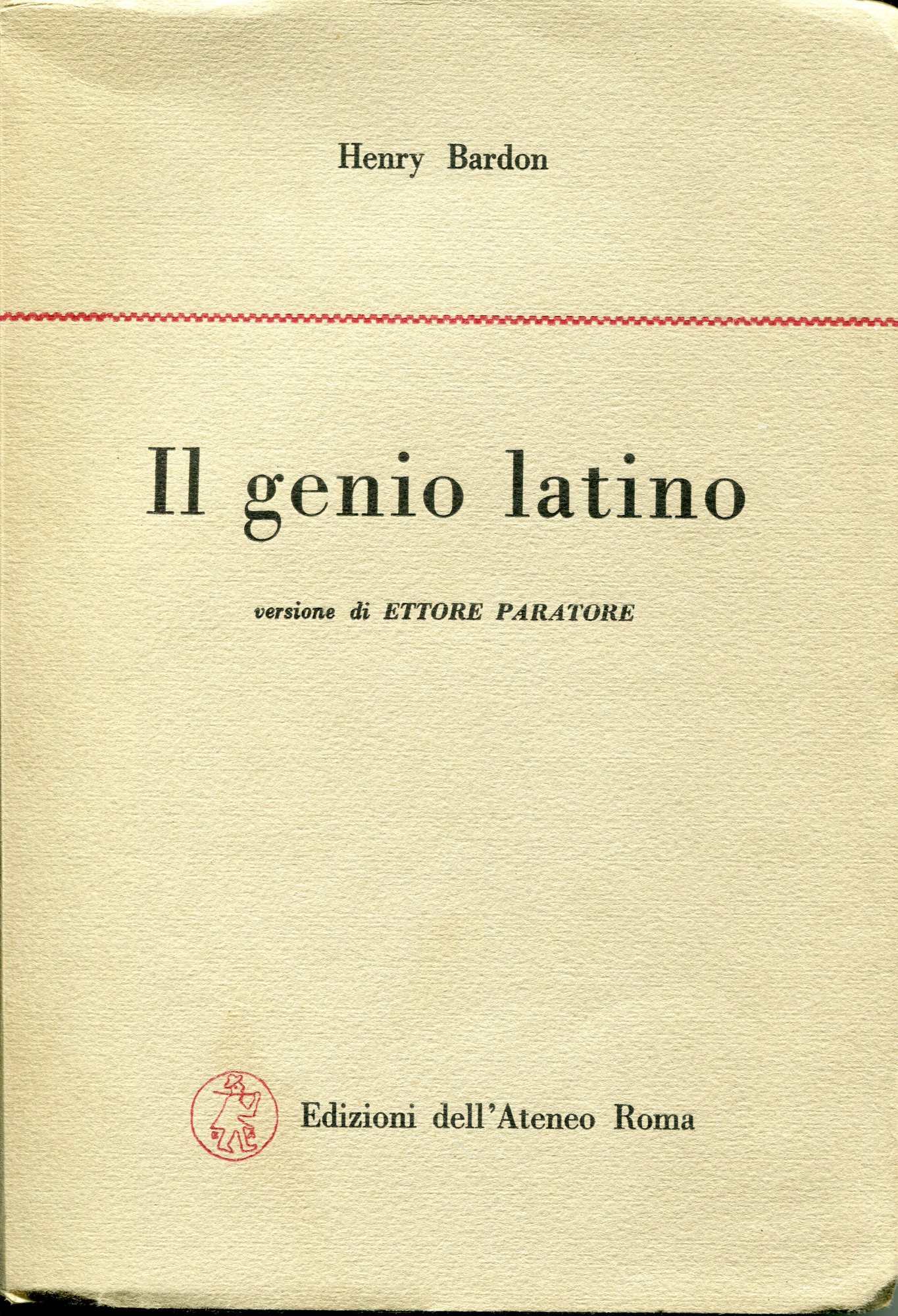 Il genio latino, versione di Ettore Paratore