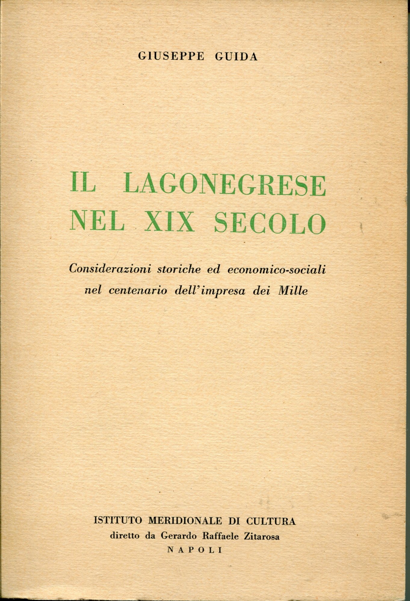 Il Lagonegrese nel 19. secolo, considerazioni storiche ed economico-sociali nel …