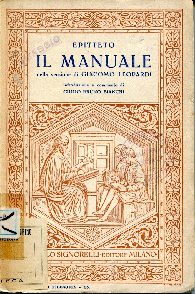 Il manuale, nella versione di Giacomo Leopardi ; introduzione e …