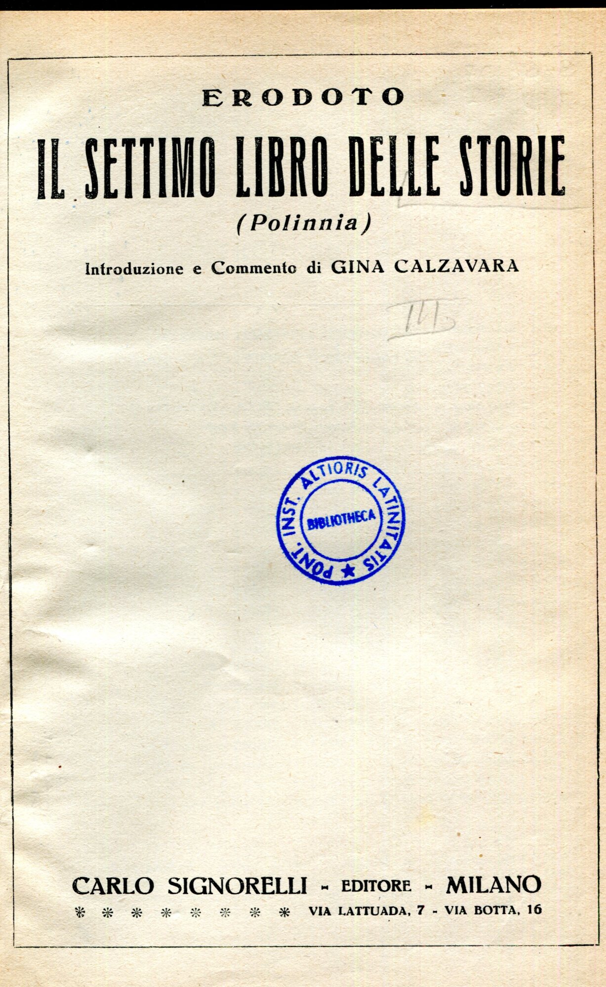 Il primo (-nono) libro delle Storia