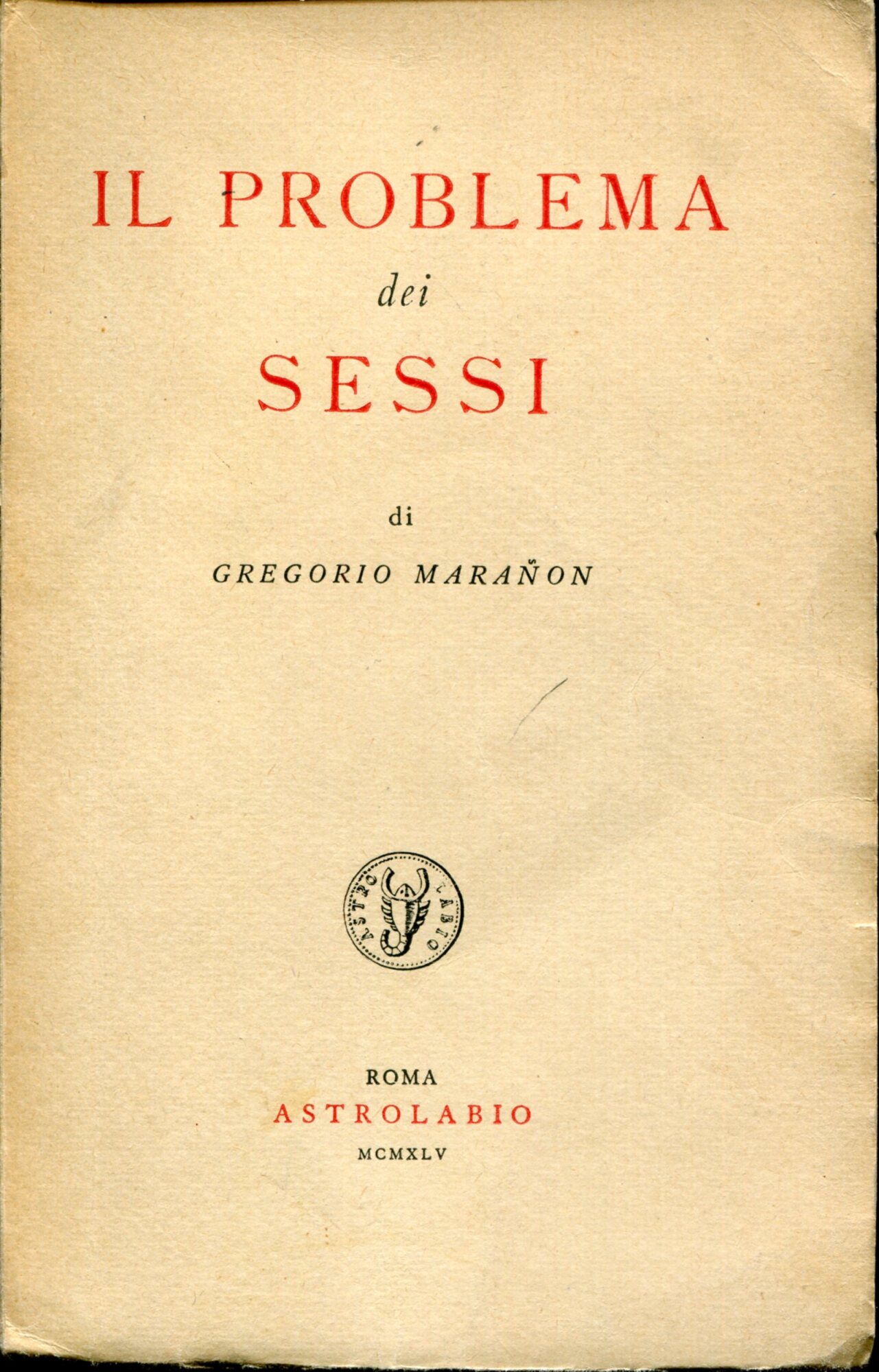 Il problema dei sessi