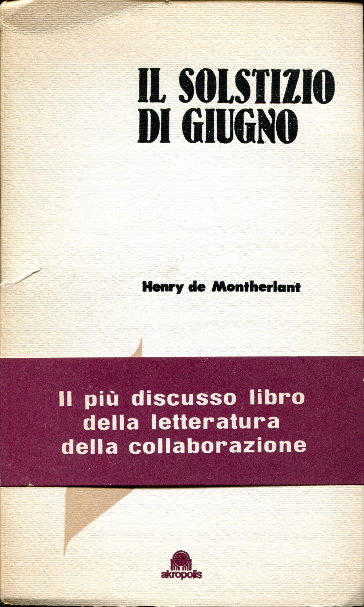 Il Solstizio di Giugno. A cura di Claudio Vinti.