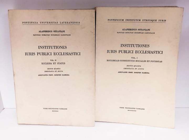 Institutiones iuris publici ecclesiastici, 2 volumi