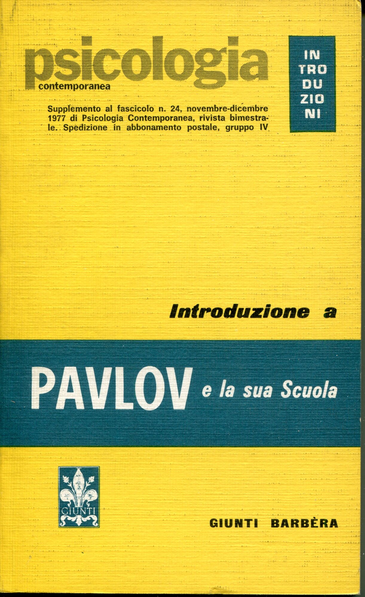 Introduzione a Pavlov e la sua scuola