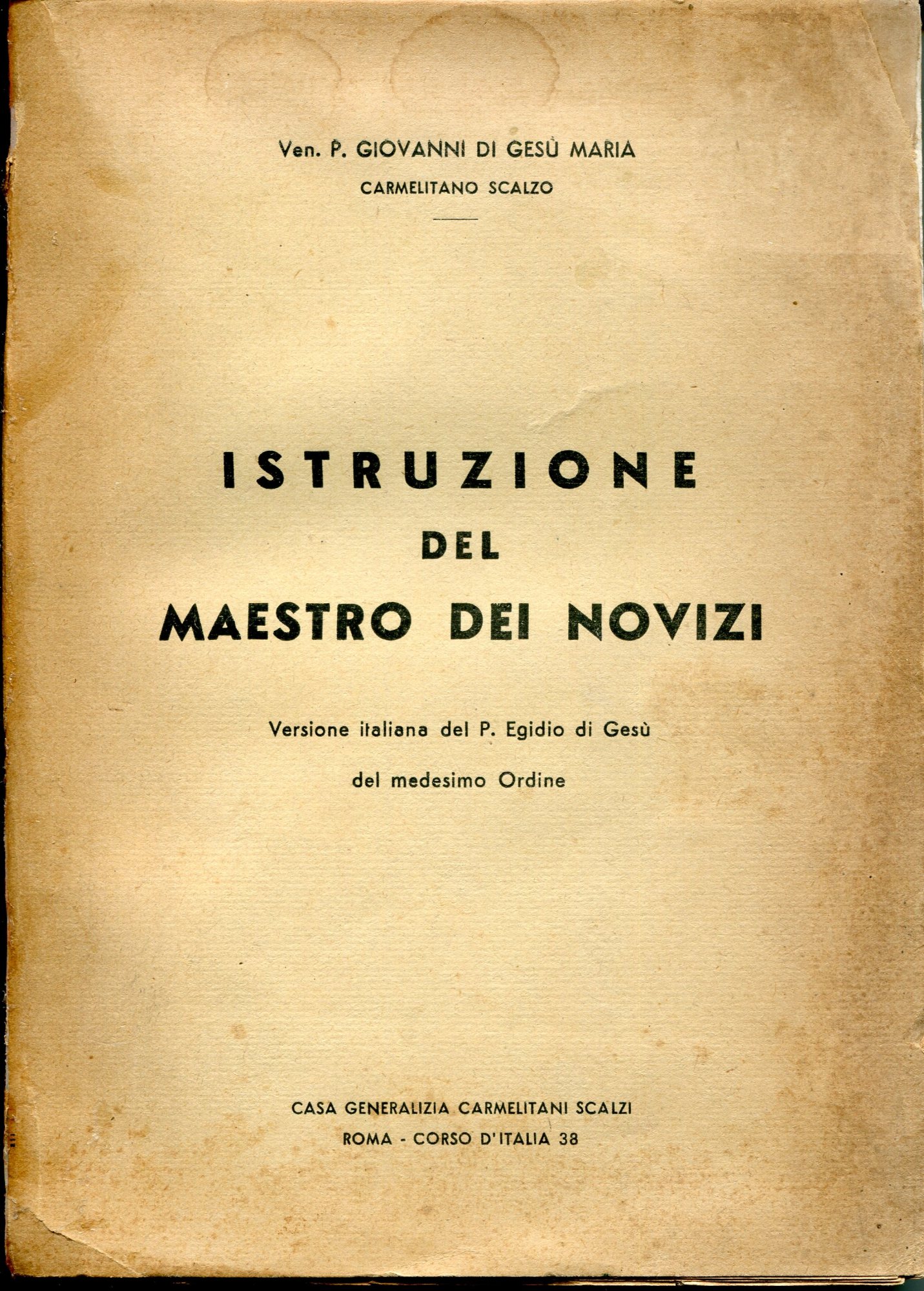 Istruzione del maestro dei novizi