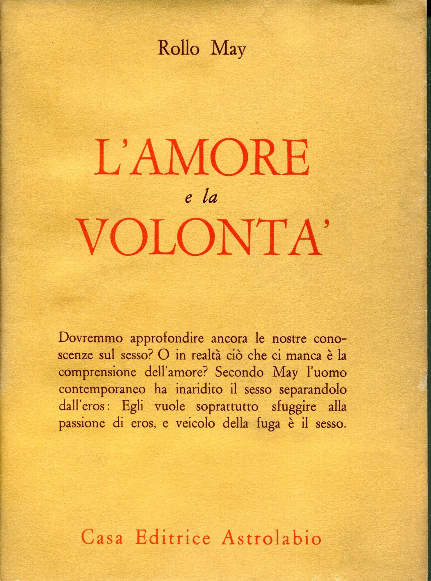 L'amore e la volontà