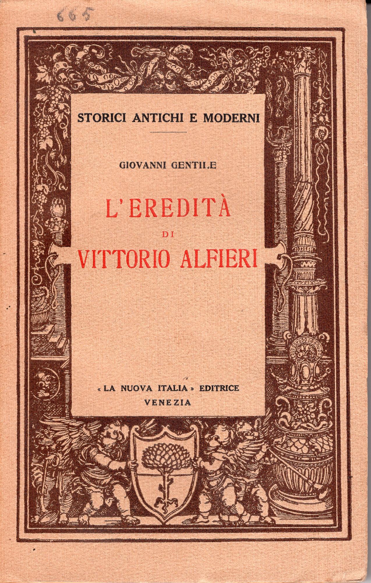 L' eredità di Vittorio Alfieri