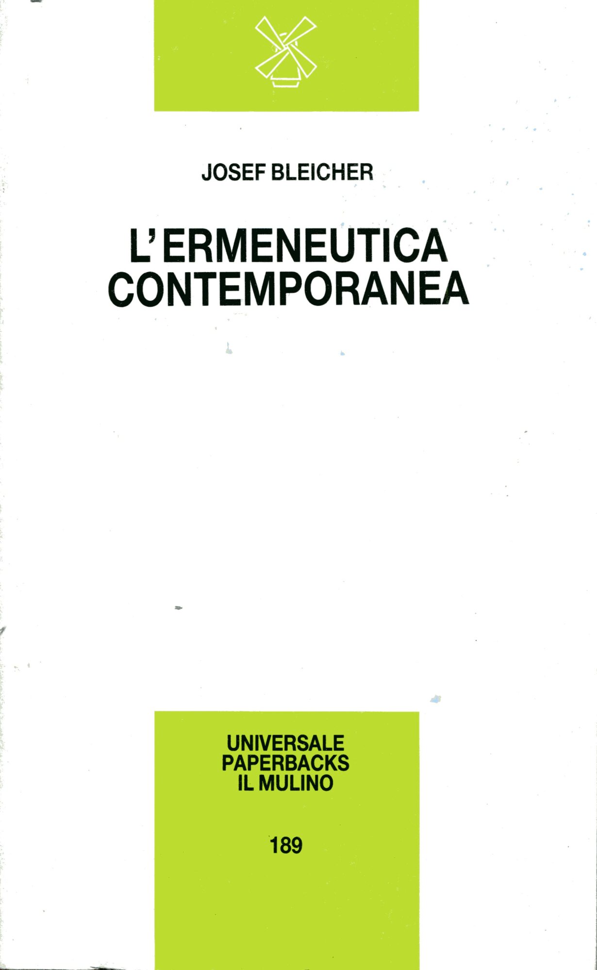 L' ermeneutica contemporanea
