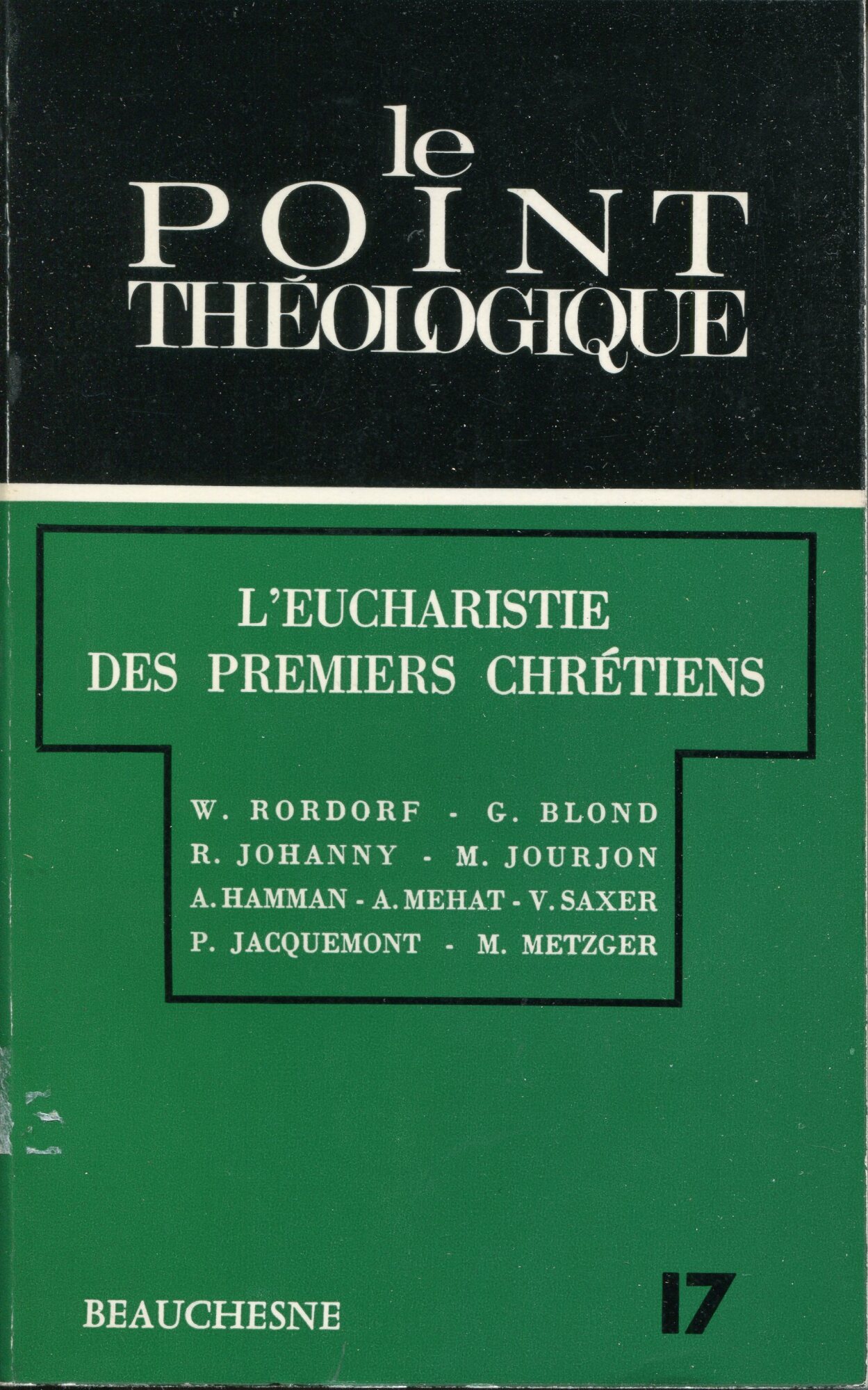 L'eucharistie des premiers chretiens