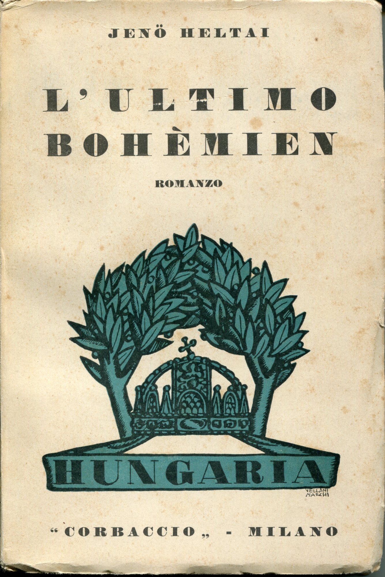 L' ultimo bohemien, romanzo