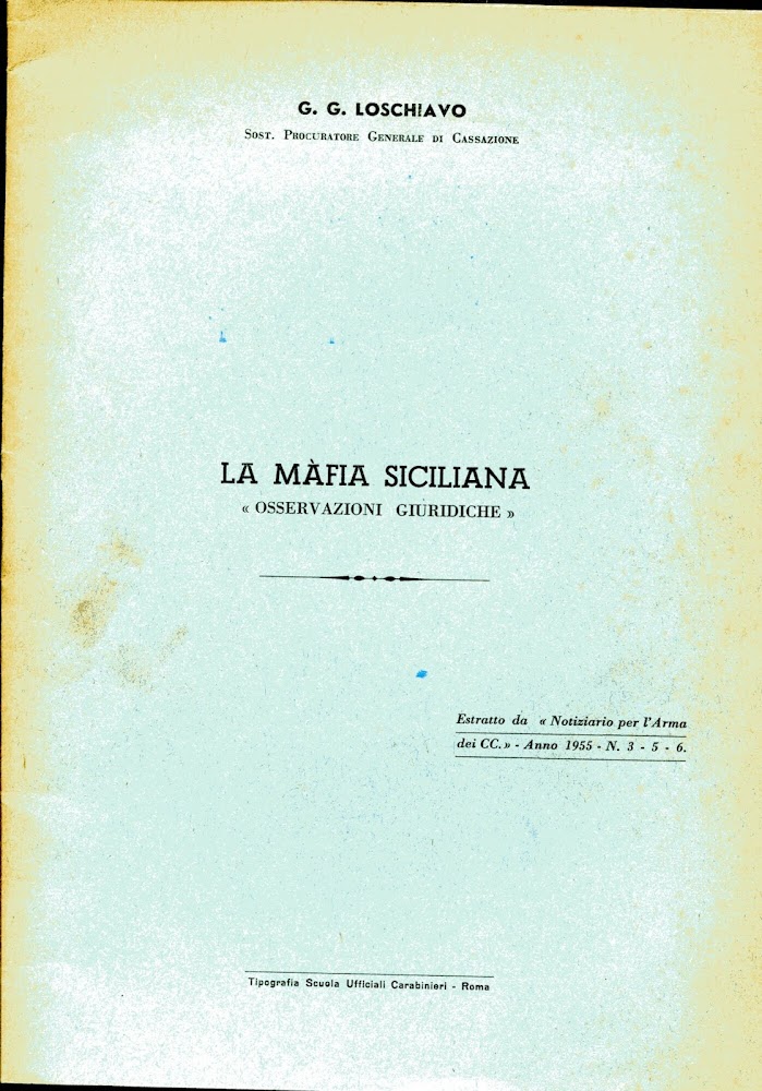 La mafia siciliana osservazioni giuridiche