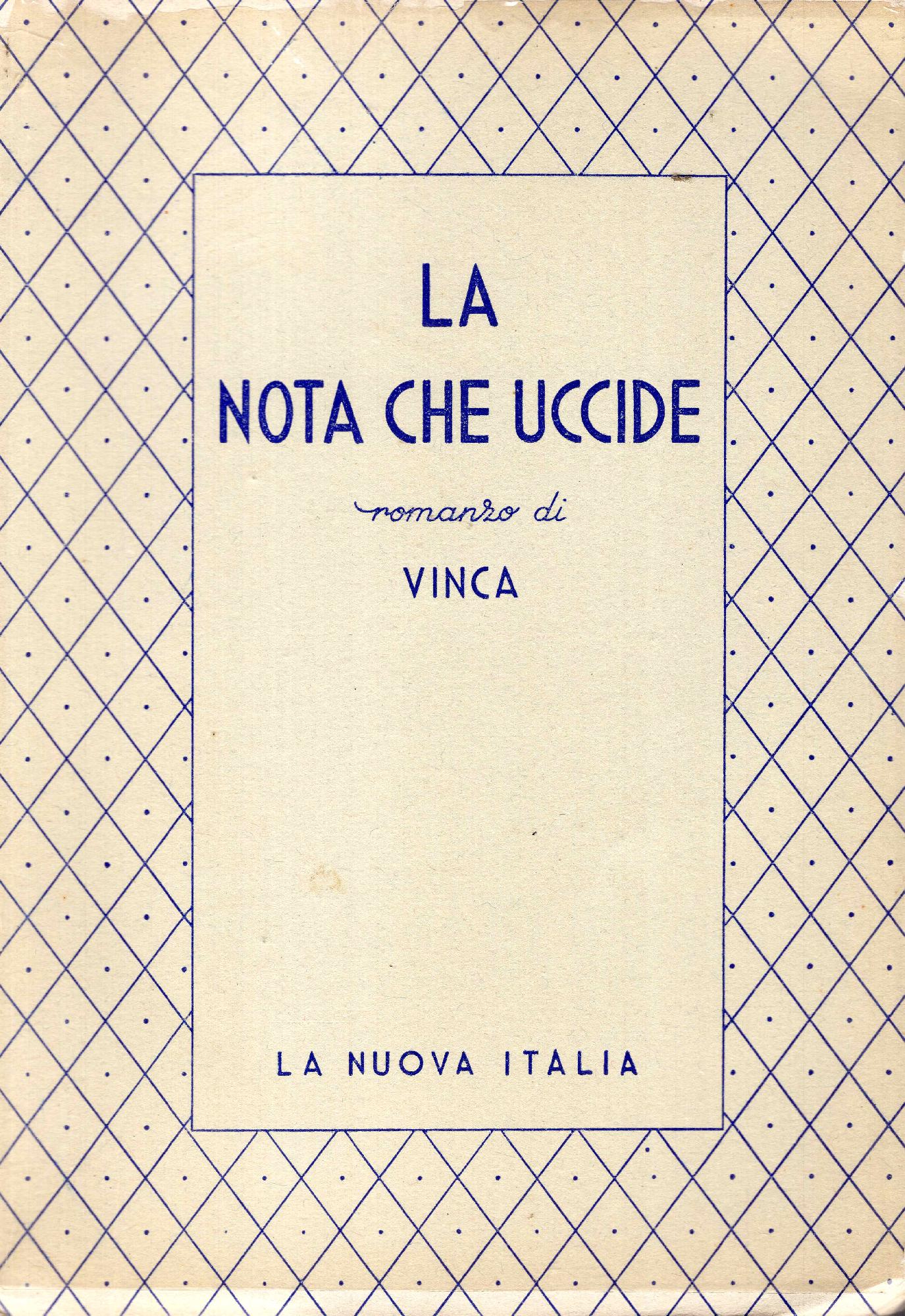 La nota che uccide Romanzo