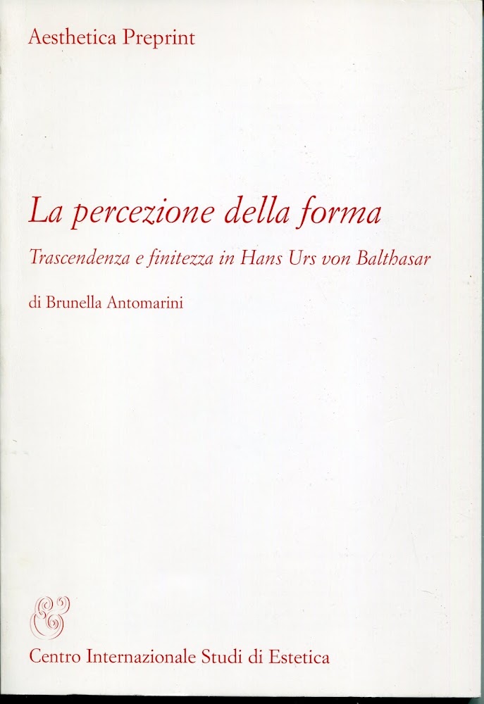 La percezione della forma : trascendenza e finitezza in Hans …