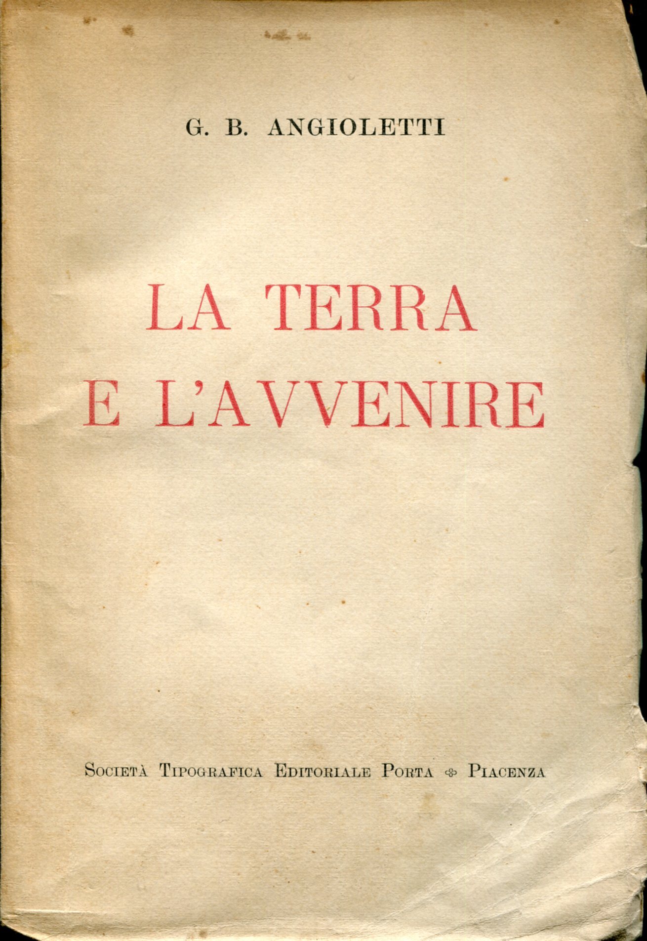 La terra e l'avvenire