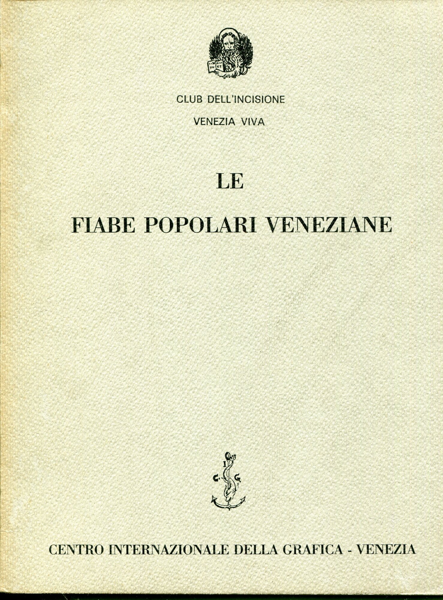 Le fiabe popolari veneziane, catalogo