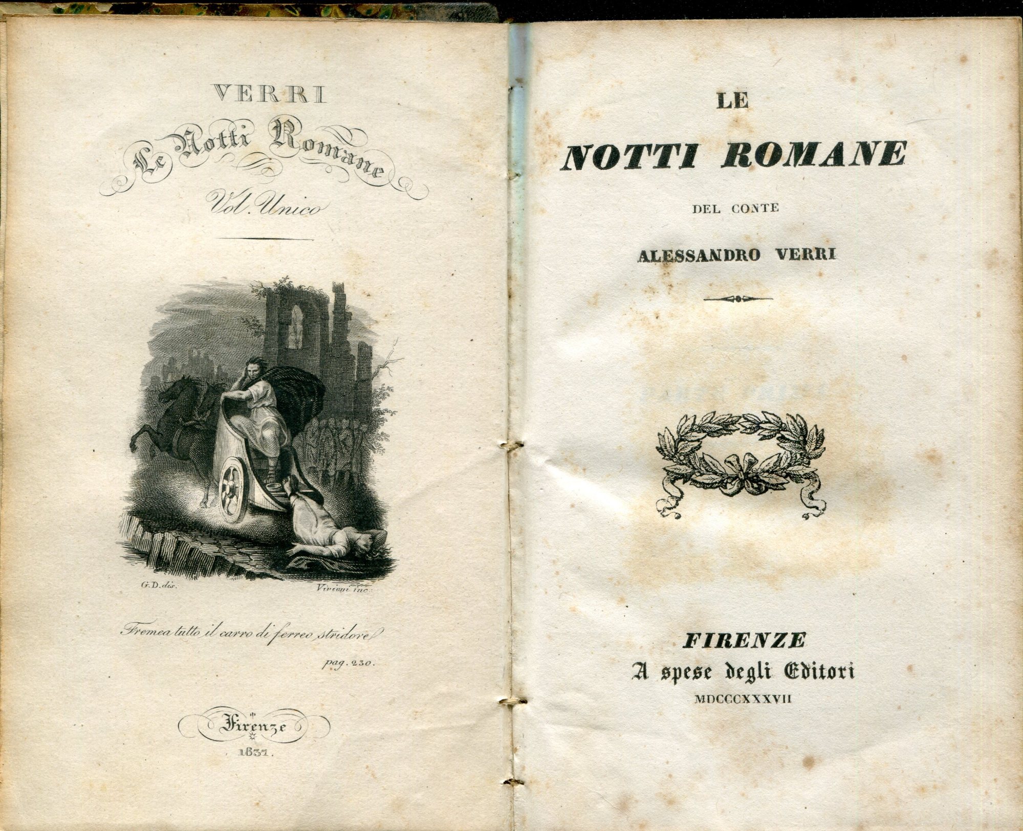 Le notti romane del conte Alessandro Verri