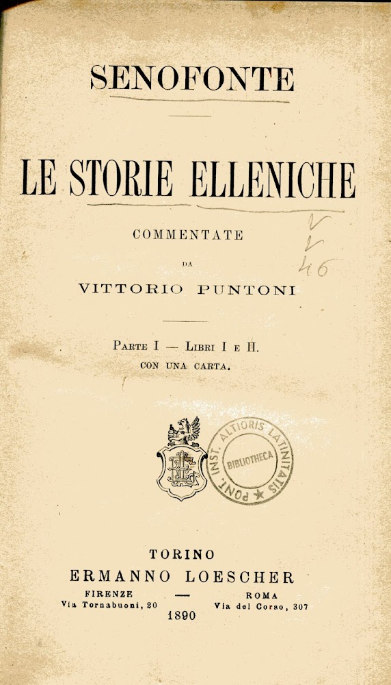 Le storie elleniche. Parte I, II e III. Commento di …