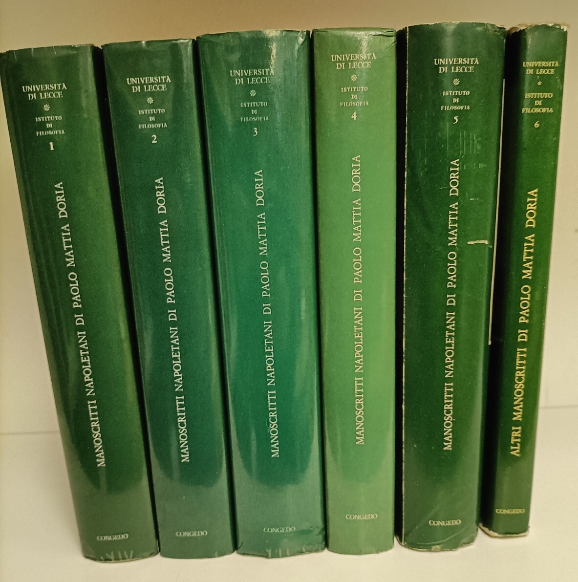 Manoscritti napoletani di Paolo Mattia Dori. Vol. 1, a cura …