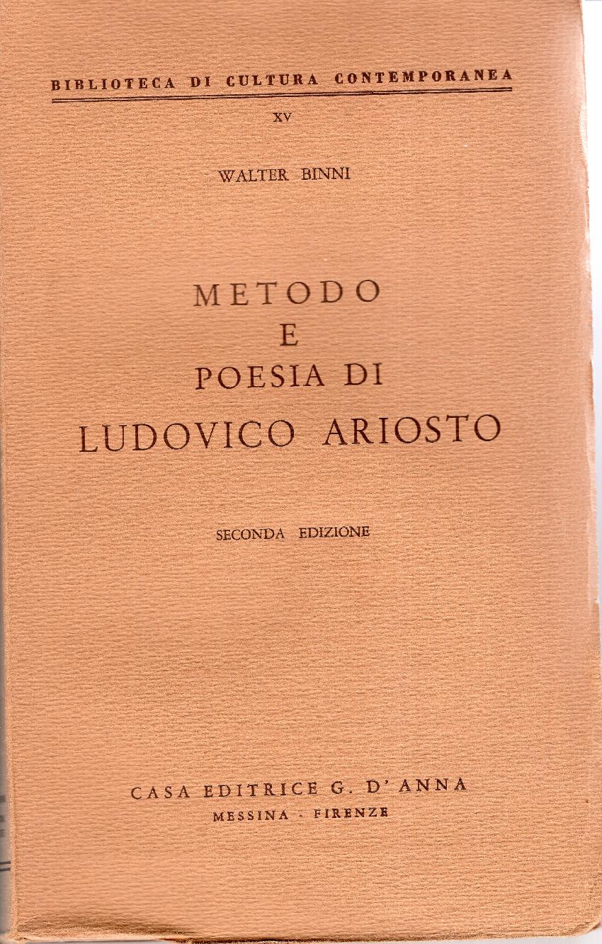 Metodo e Poesia di Ludovico Ariosto